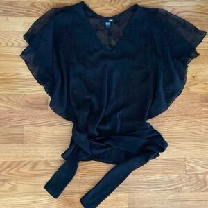 H&M Like New Black Festive Top